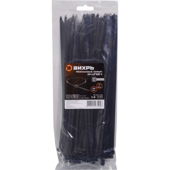 Нейлоновый хомут ВИХРЬ ХН 4,8х250 Ч Нейлоновый хомут ВИХРЬ ХН 4,8х250 Ч