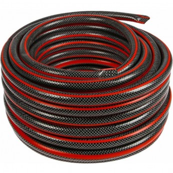 Шланг поливочный ВИХРЬ ПВХ усиленный премиум, пищевой трехслойный армированный 1/2, 25 м